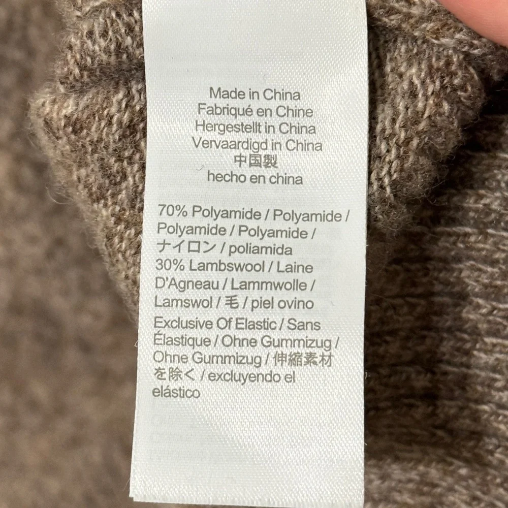 J. Crew Crewneck Sweater in Supersoft Lambswool Blend Size Medium Brown Fall